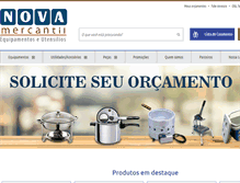 Tablet Screenshot of novamercantil.com.br